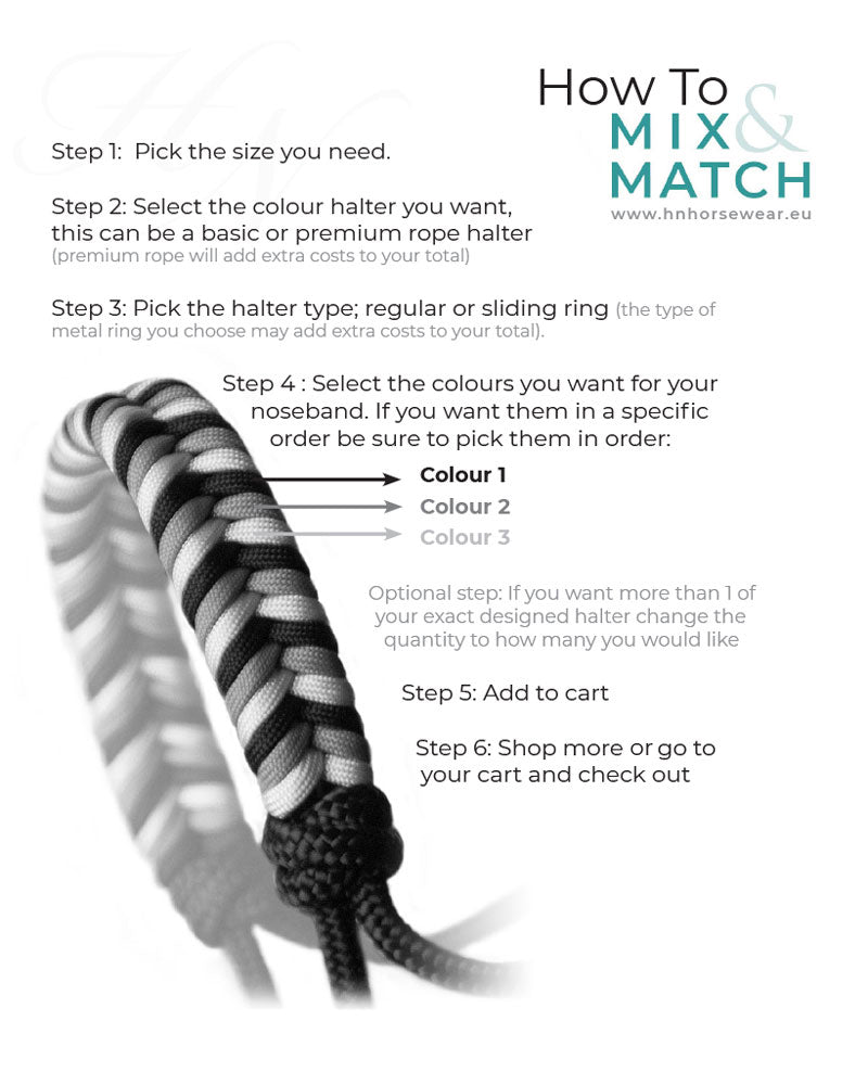 Chevron Braid Rope Halter XL