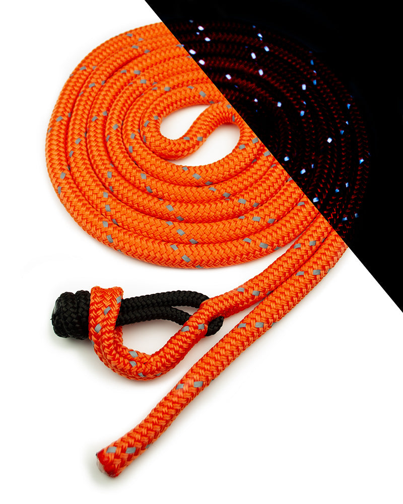 Quick Knot Lead Rope - Reflective Carnelian - 3.20m (pick your popper!)