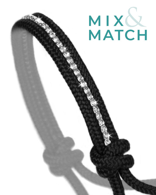Rhinestone Inlay Rope Halter