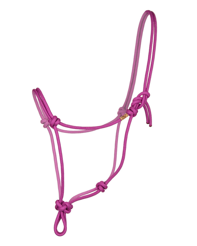 rope halter in the colour hibiscus on a white background
