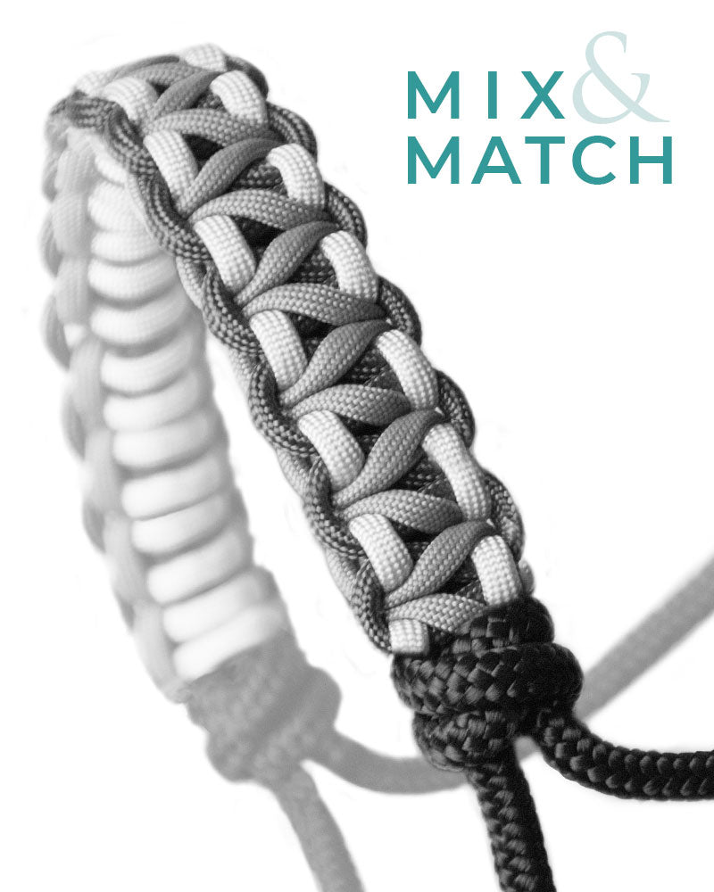 dragon braid rope halter noseband