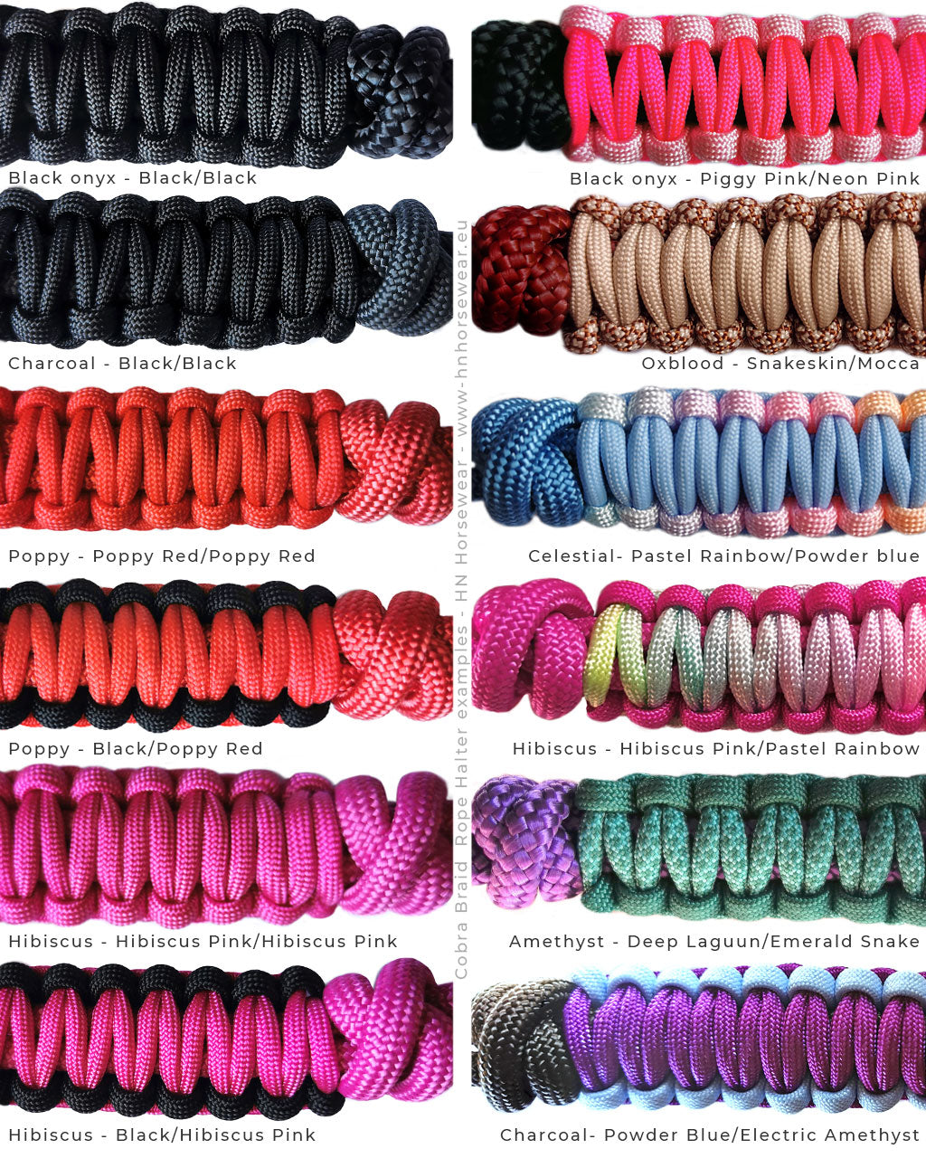 Cobra Braid Rope Halter