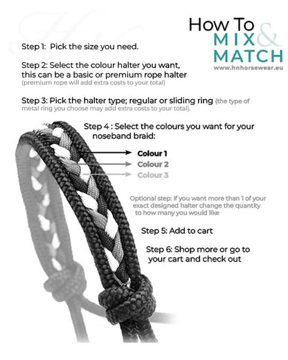 Braid Inlay Rope Halter