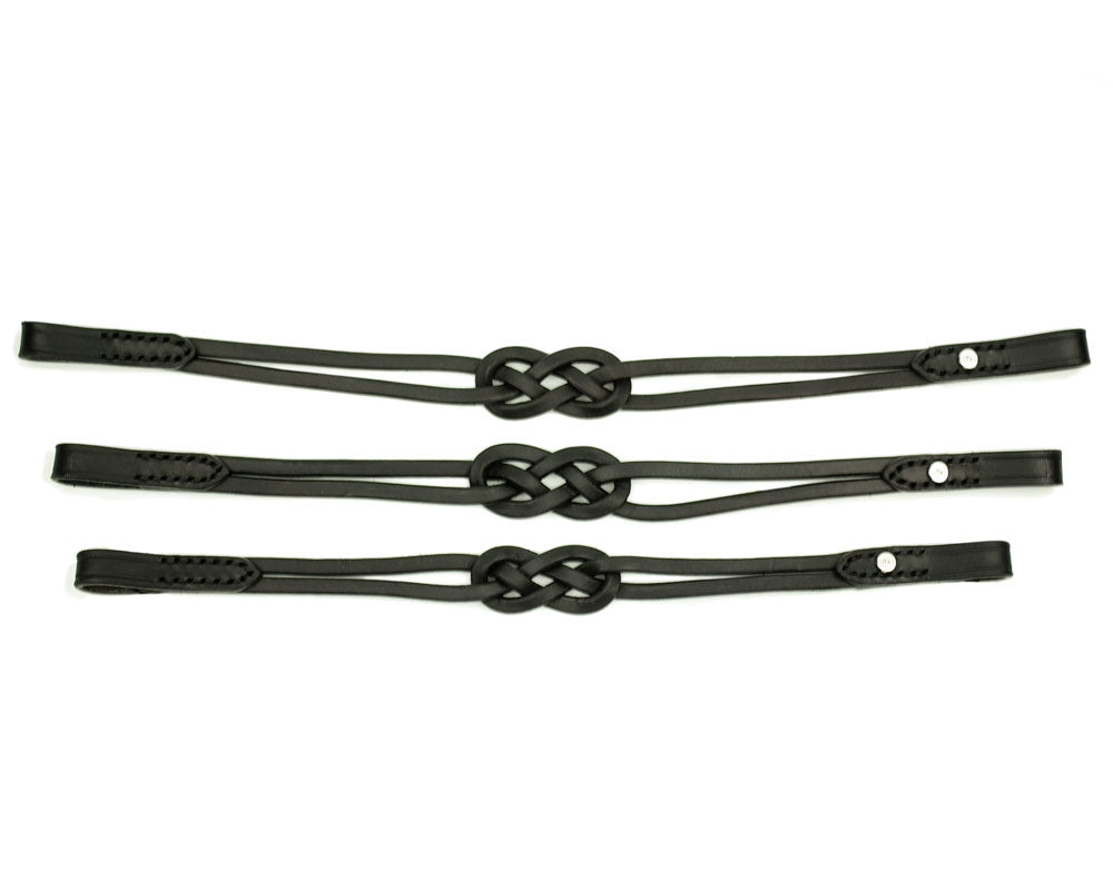Caranthir - knotted leather browband