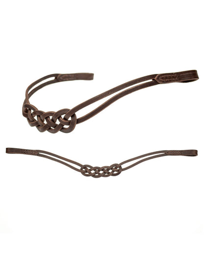 Galadriël - knotted leather browband