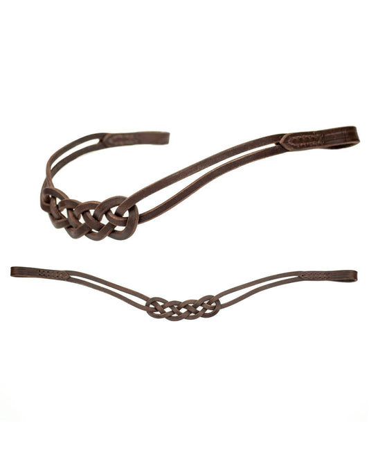Galadriël - knotted leather browband