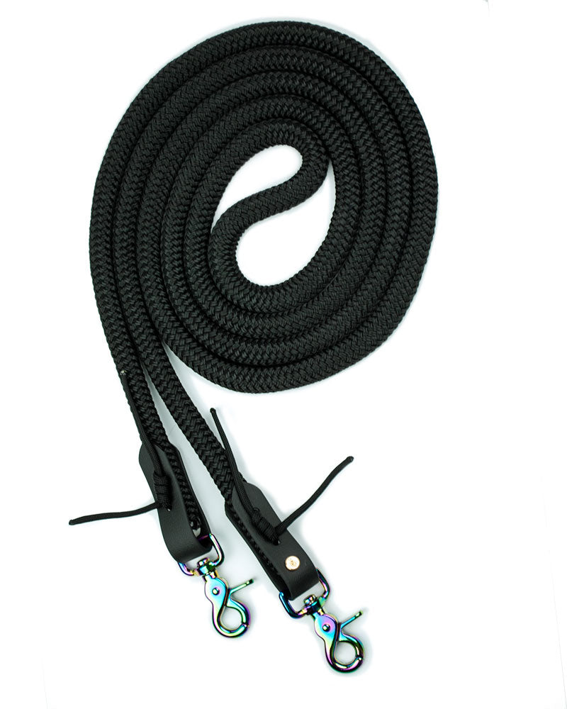 Mirecourt Reins - Black Rainbow - S