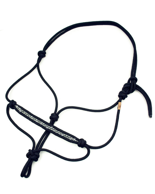 Silver Braid - rope halter - PONY