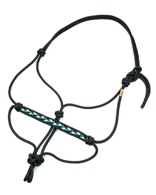 Tealy Braid - rope halter - COB
