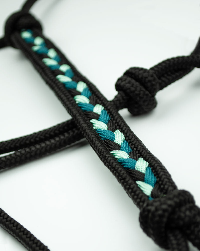 Tealy Braid - rope halter - COB