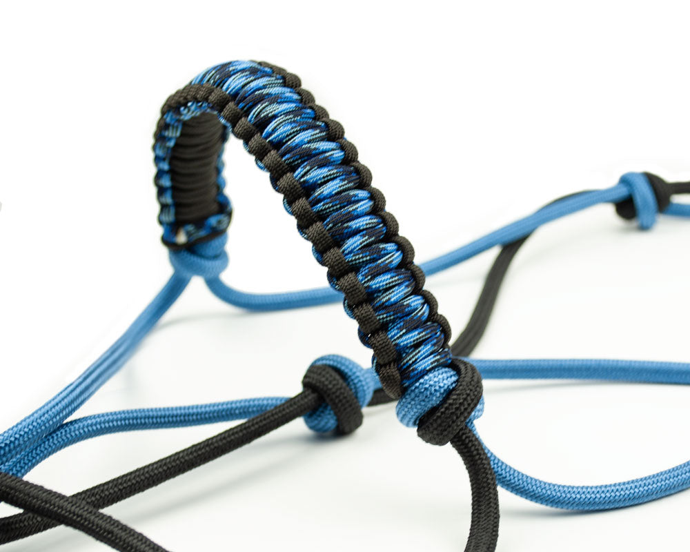 Black 'n Blue - premium rope halter - COB