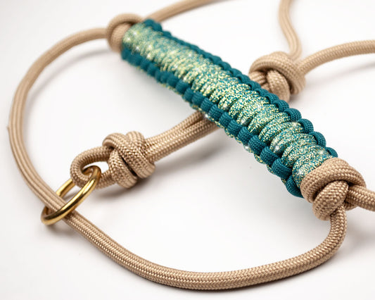 Glitter Shore - premium sliding ring rope halter - PONY