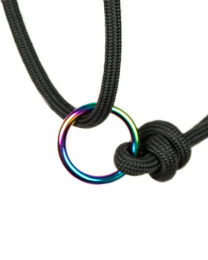 Premium Rainbow Ring Rope Halter - Pony